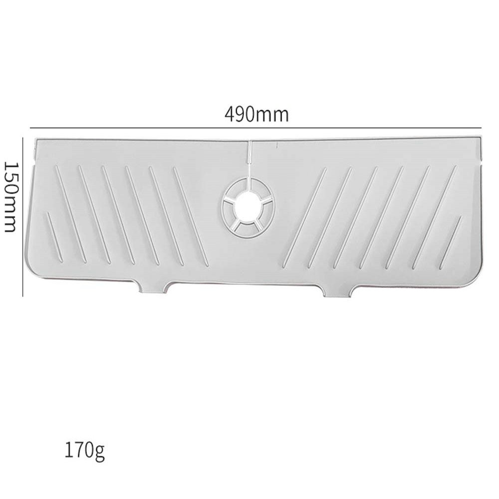 Upgrade silicone faucet draining mat bathroom faucet pad sink faucet splash proof drying mat 4