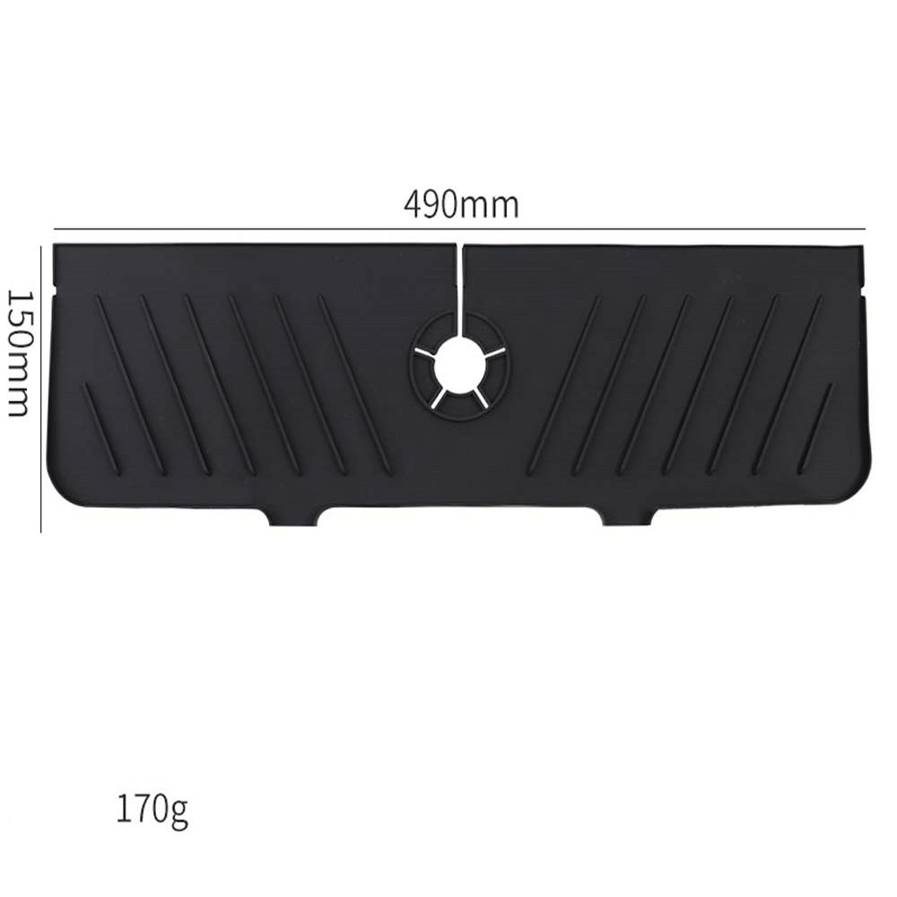 Upgrade silicone faucet draining mat bathroom faucet pad sink faucet splash proof drying mat 5