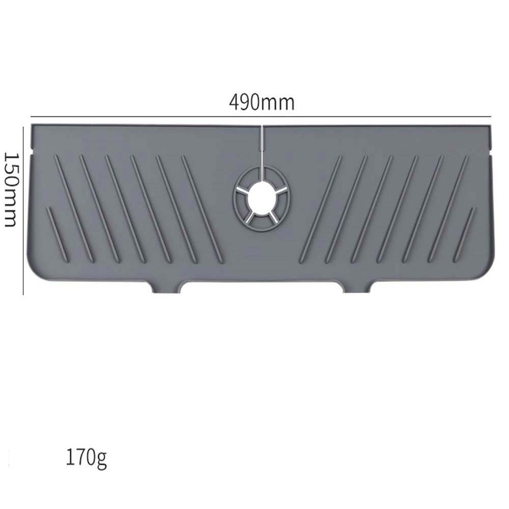 Upgrade silicone faucet draining mat bathroom faucet pad sink faucet splash proof drying mat 6