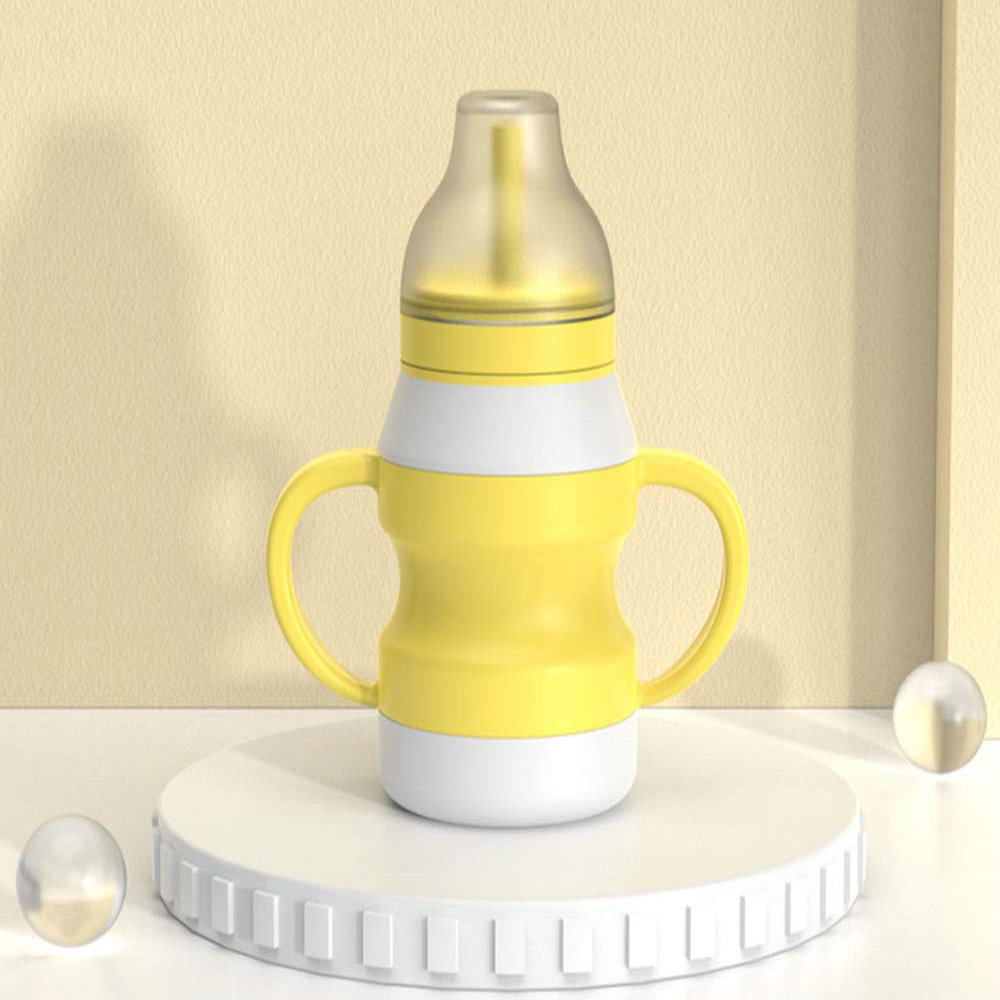Creative baby learning cup home training children's drinking straw cup baby drinking water dual-purpose learning cup 4