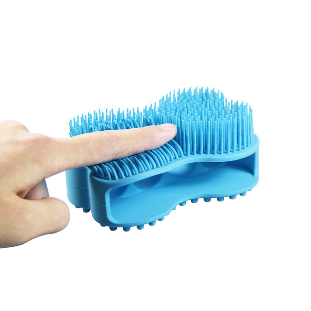 New silicone bath brush silicone massage shower brush Long hair silicone shampoo brush 5
