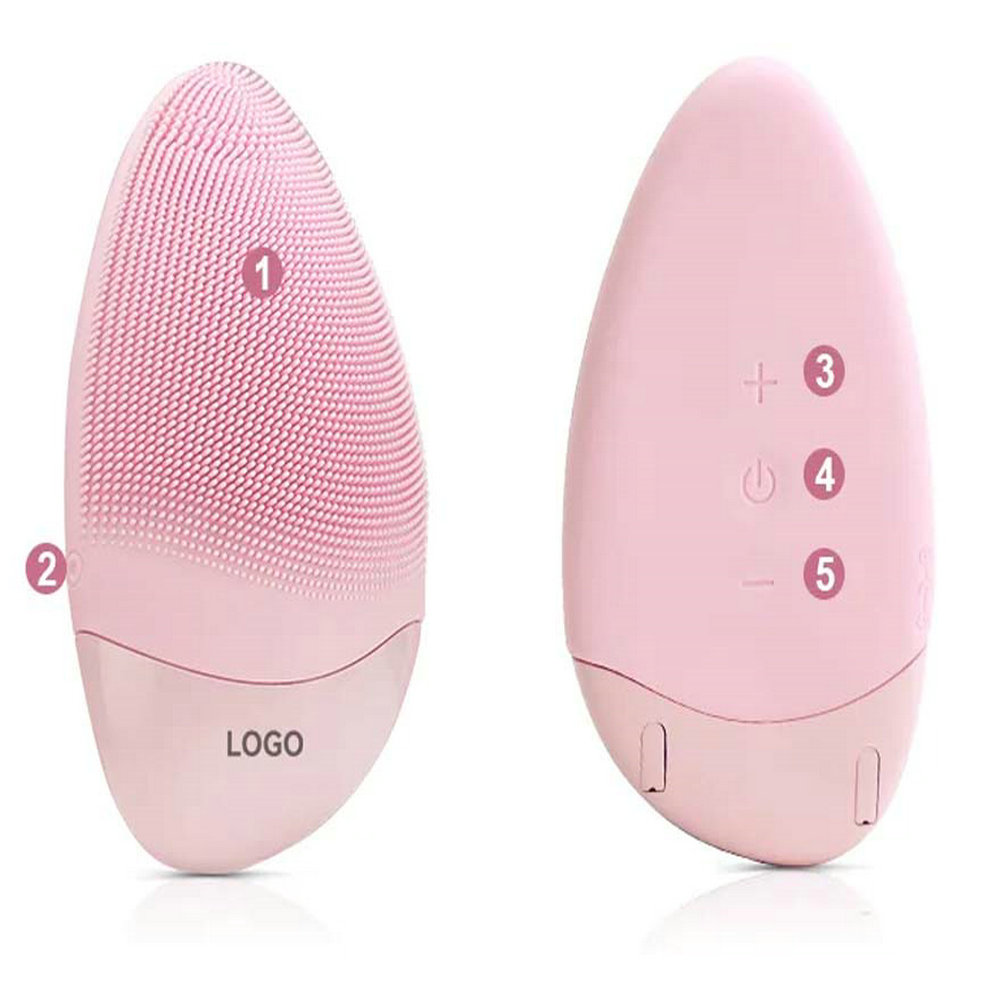Trending beauty products personal care deep face cleaning waterproof silicone facial cleanser brush