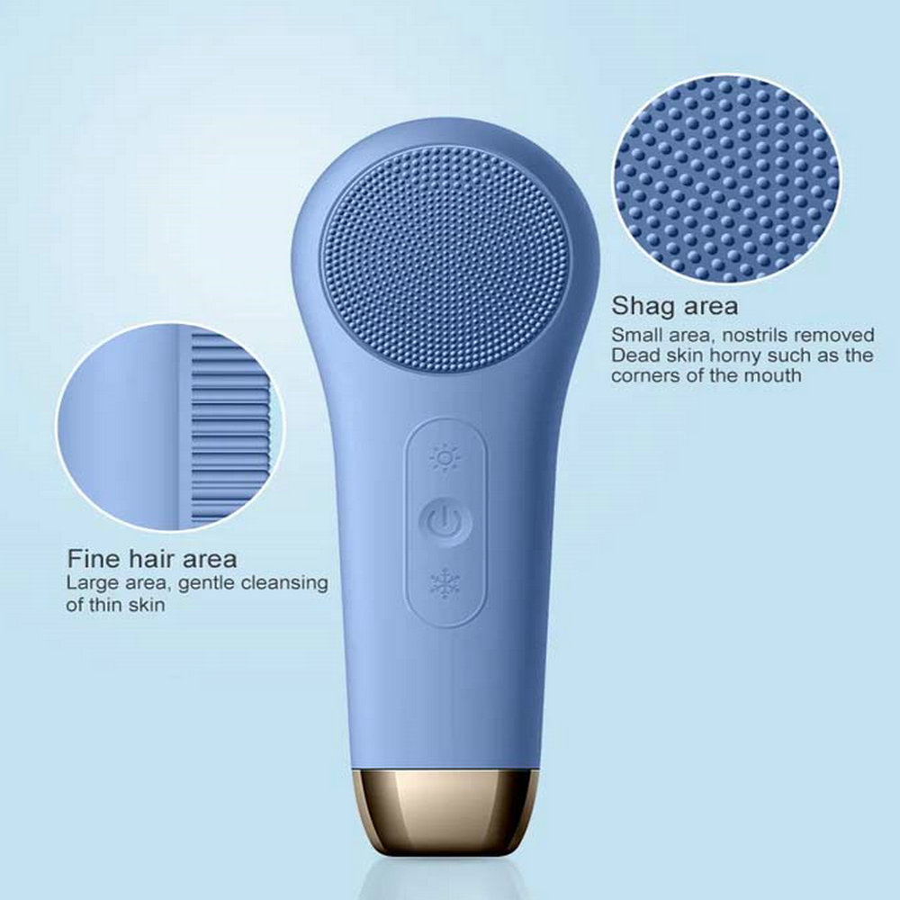 Electric Heat Cool Deep Cleansing Facial Brush Face Cleaning Beauty Personal Care Home Use Tool Beauty Equipment 2