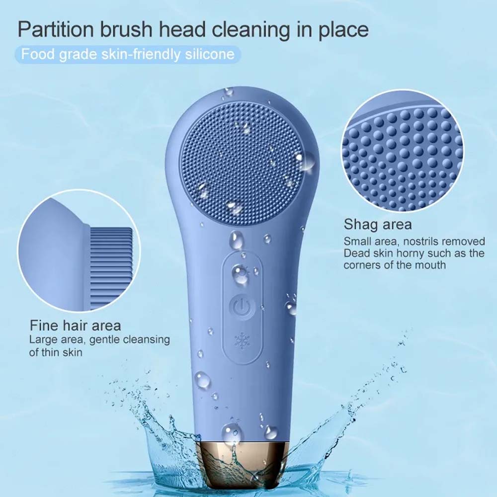 Electric Heat Cool Deep Cleansing Facial Brush Face Cleaning Beauty Personal Care Home Use Tool Beauty Equipment 4