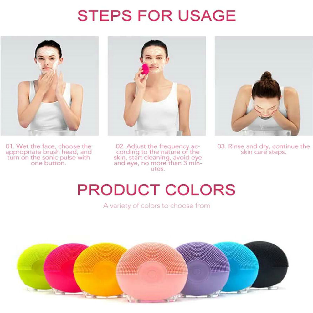 facial cleansing brush beauty salon equipment silicone exfoliating skincare options beauty products for women 5