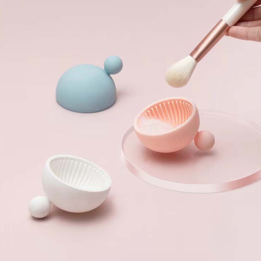 Small balls makeup brush cleaning pad siliconemakeup brush cleaner beauty cleaning tool brush 2