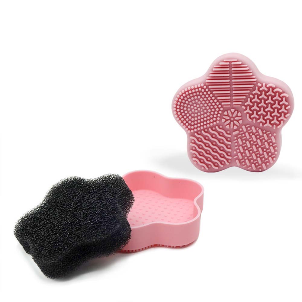 scrubbing pad sponge scrubbing artifact makeup brush scrubbing pad silicone makeup brush cleaning pad