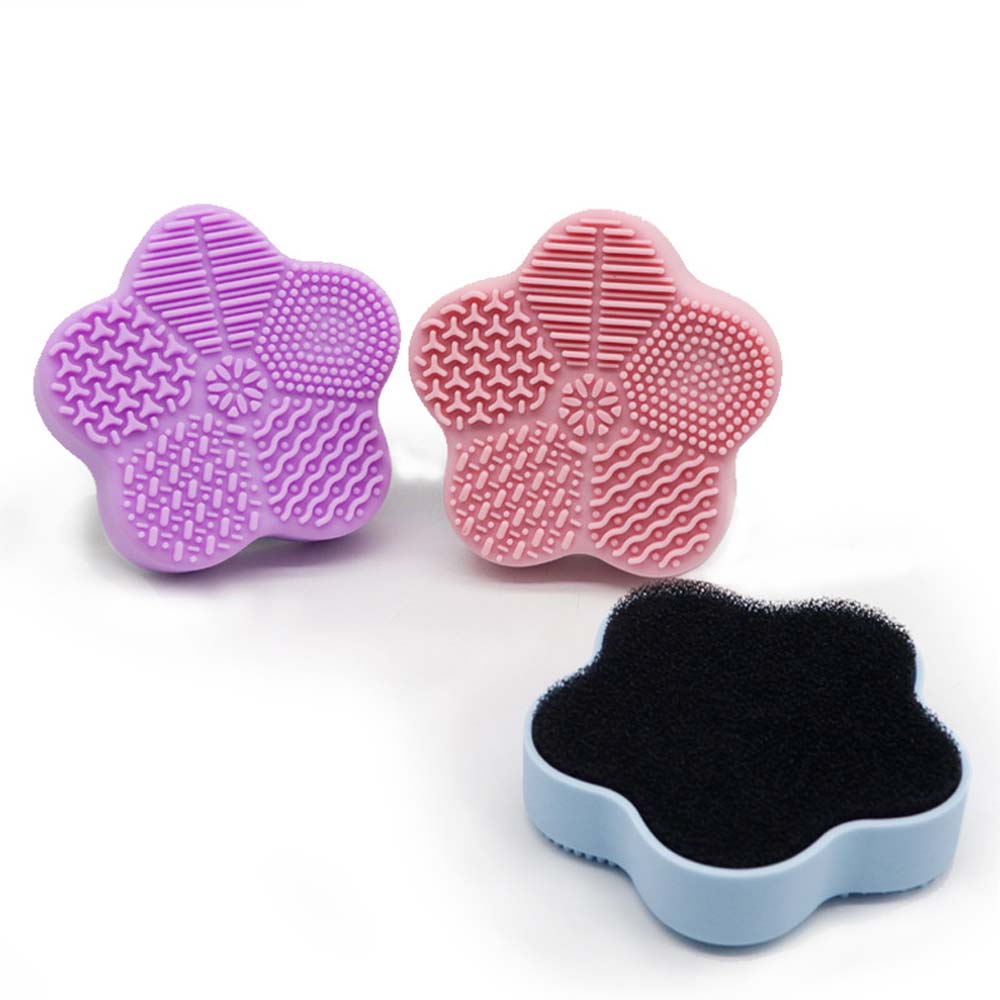 scrubbing pad sponge scrubbing artifact makeup brush scrubbing pad silicone makeup brush cleaning pad 8