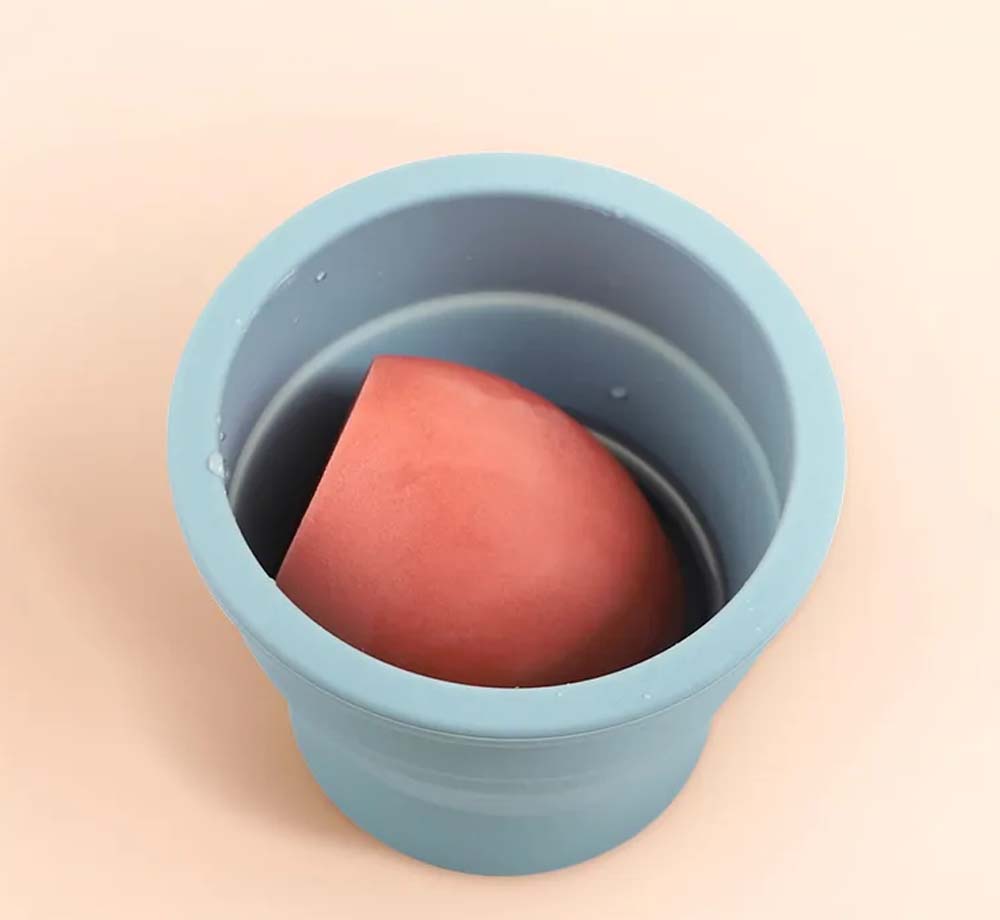 Foldable Beauty Cleaning Tools Silicone Makeup Brush Cleaning Bowl Cosmetic Brush Cleaner Pad 6