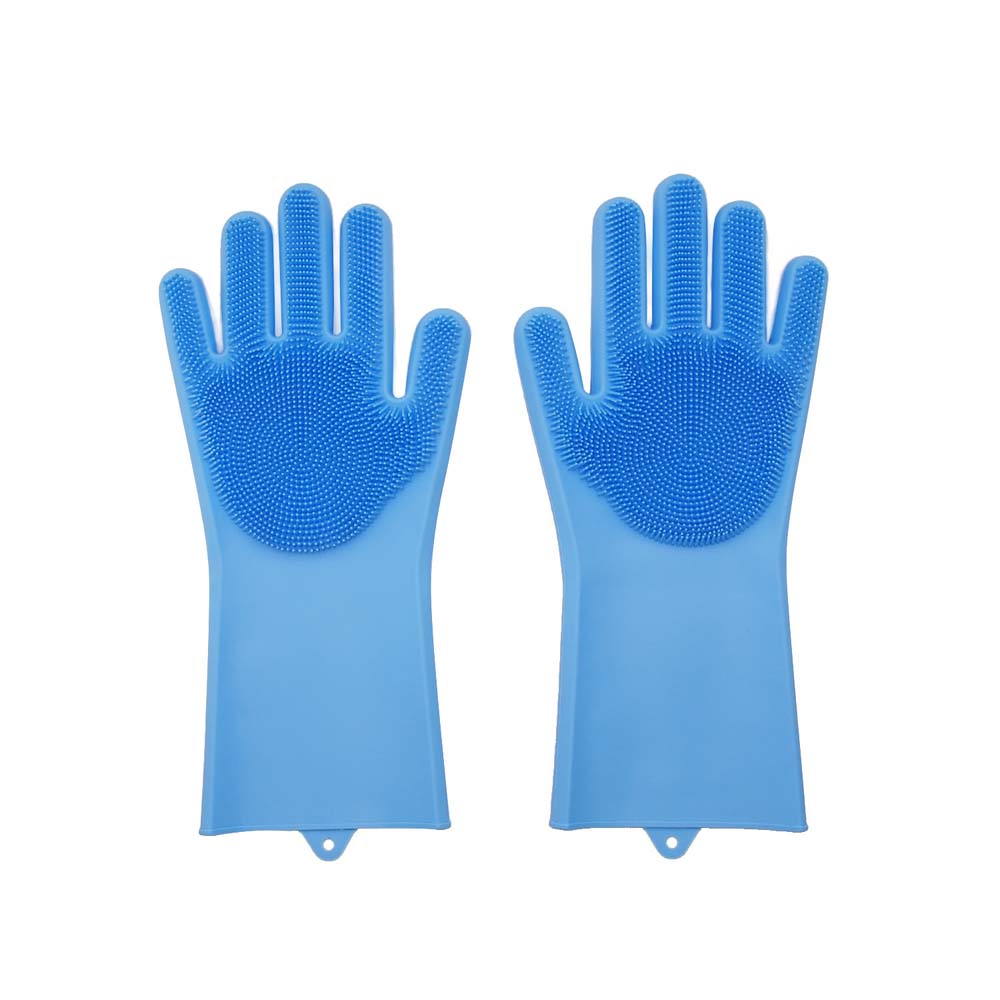 dishwashing gloves housework durable bristles washing dishes cleaning non-slip magic gloves