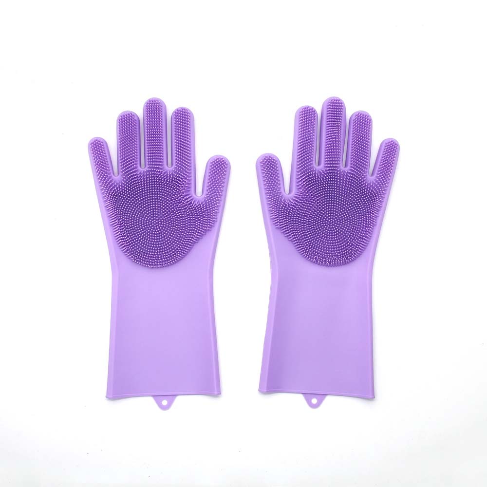dishwashing gloves housework durable bristles washing dishes cleaning non-slip magic gloves 4