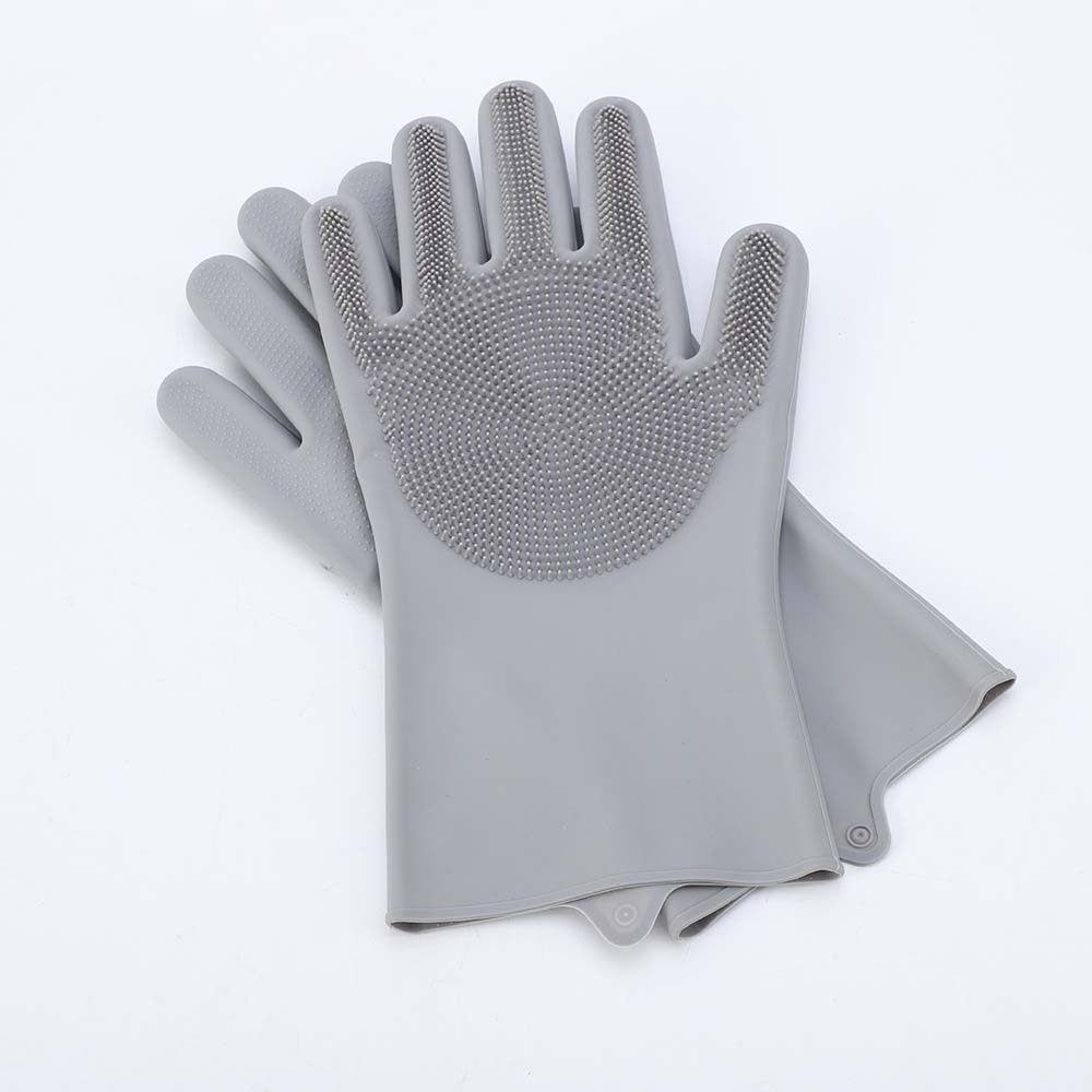 Gloves cleaning housework dishwashing gloves kitchen silicone antifreeze gloves 2