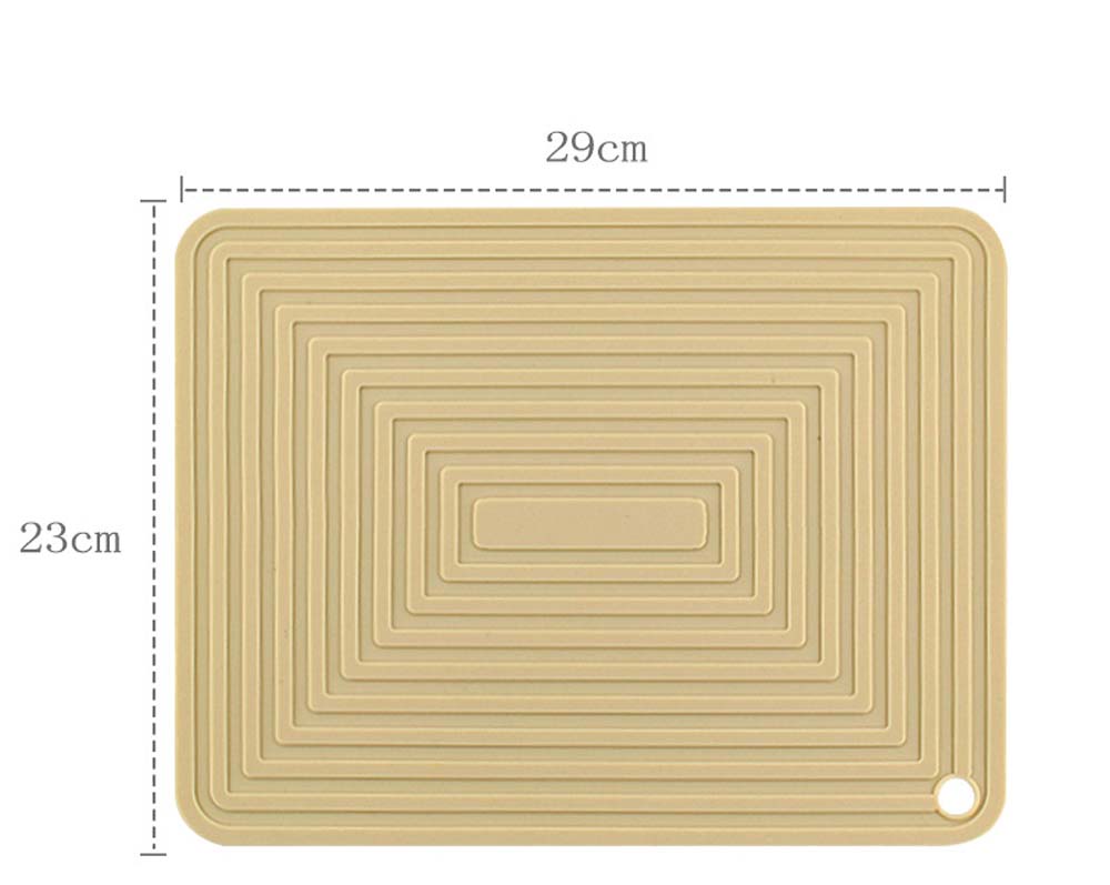 silicone pot mat square thickened heat insulation mat non-slip corrugated kitchen table mat 5