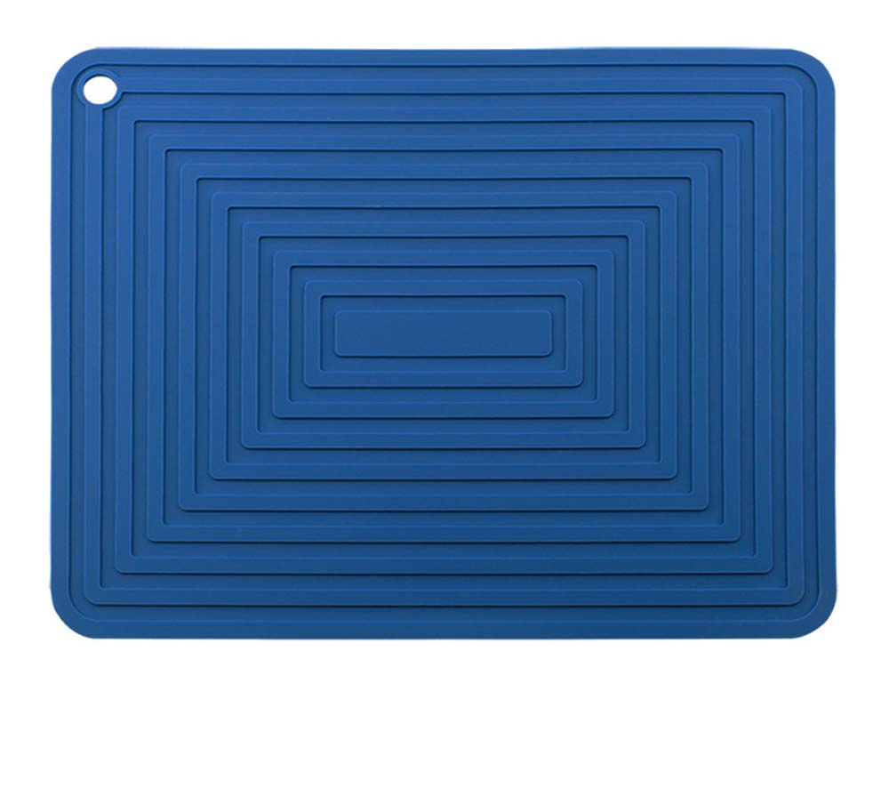 silicone pot mat square thickened heat insulation mat non-slip corrugated kitchen table mat 6