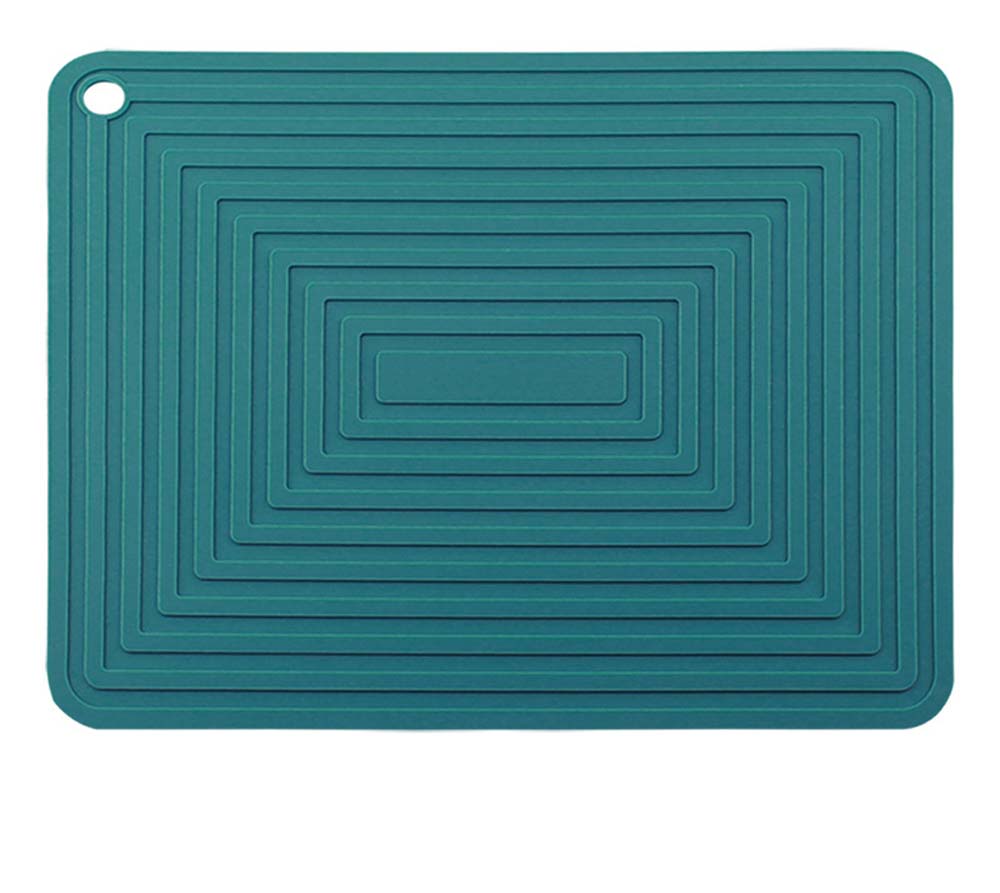 silicone pot mat square thickened heat insulation mat non-slip corrugated kitchen table mat 7