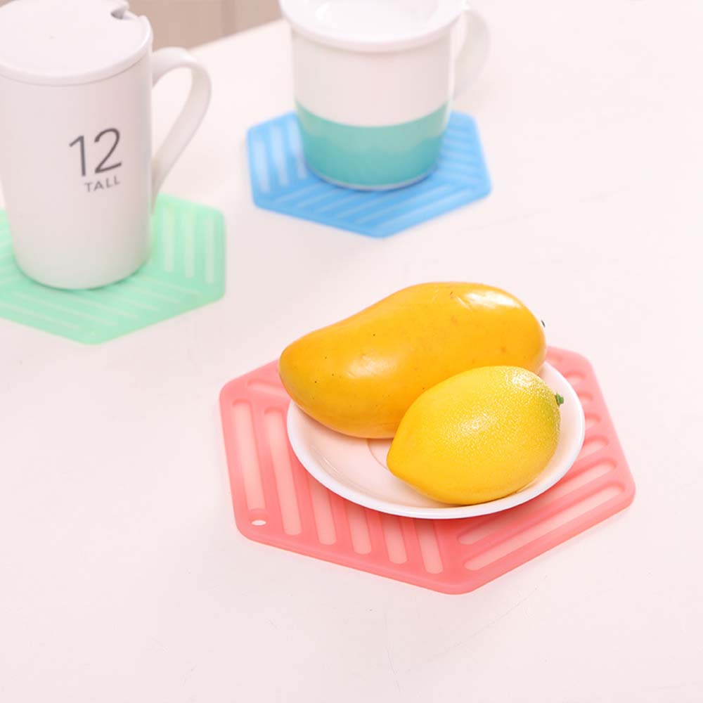 heat insulation mat restaurant home kitchen bar non-slip hot resistant high temperature pots bowls cups and coasters 4