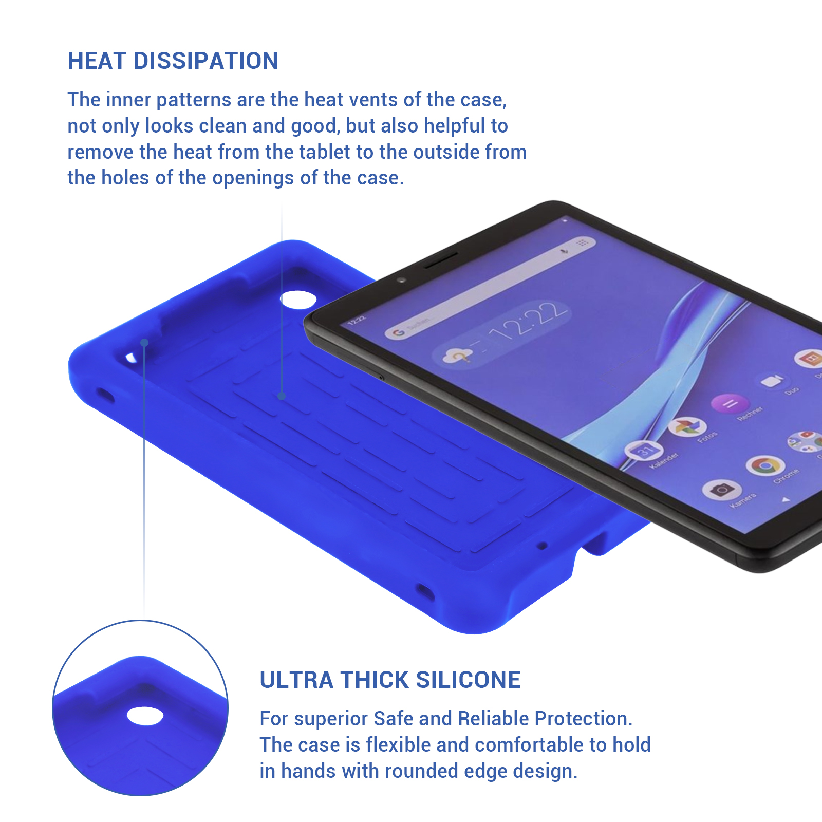 MingShore Case for Lenovo Tab M7 TB-7305F TB-7306F BLUE 4