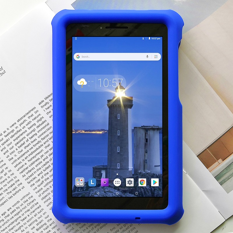 MingShore Tab E7 Bumper For Lenovo TB-7104F Protective Case BLUE 2