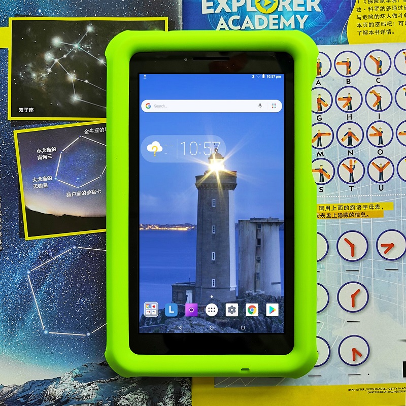 MingShore For Lenovo Tab E7 TB-7104F Silicone Rugged Case GREEN 2