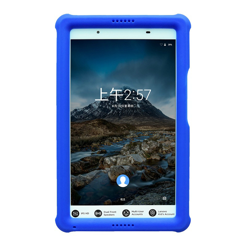 MingShore For Lenovo Tab 4 8.0 Kids-Friendly Tablet Case BLUE
