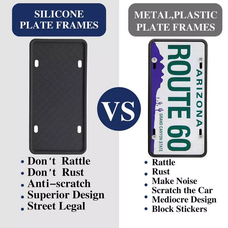 MingShore License Plate Holder 2 PCs-RED 4