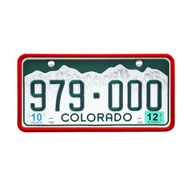 MingShore License Plate Holder 2 PCs-RED 5