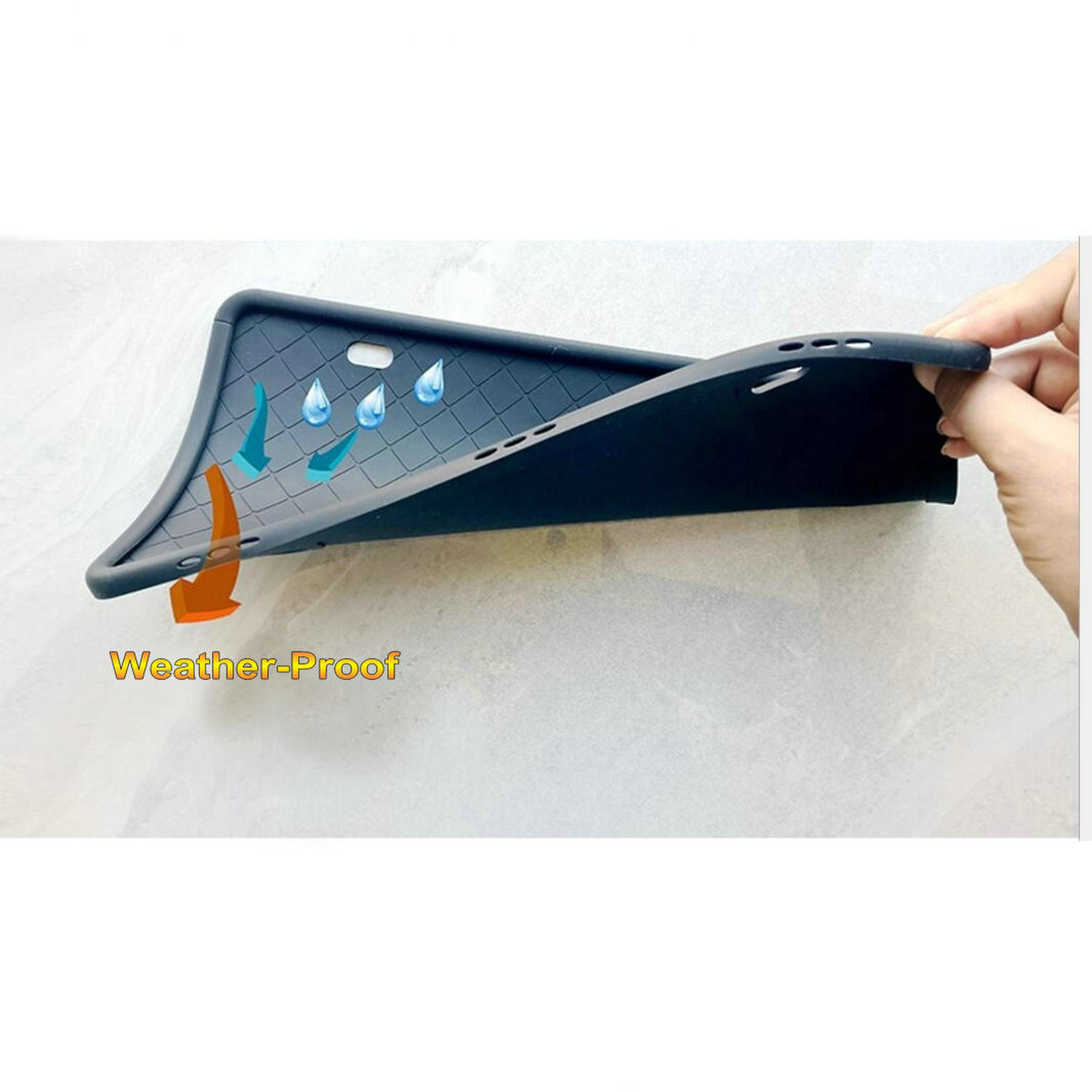 MingShore US License Plate Frame 2 PCs-Black 7