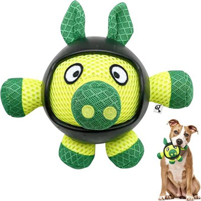 Interactive Dog Toys Durable Interactive Pig Dog Chew Toys With Rubber Helmet Suitable For All Types Of Dogs