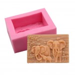 Elephant Family Soap Mold