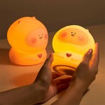 Remote control pat night light Baby bedroom pat light silicone night light