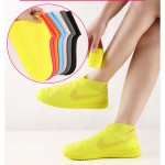 silicone shoe covers waterproof and rainproof shoe covers wear-resistant lightweight non-slip thickened silicone rain boots