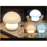 Mushroom silicone night light small table lamp school girl cute pat lamp gift