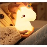 Creative unicorn pat night light Bedroom bedside child feeding sleep silicone pat light