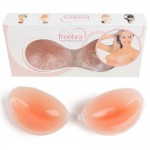 Silicone gathered chest strap strapless invisible breast patch breathable waterproof underwear bra women's silicone bra