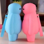 Cute student pencil bag creative big white silicone simple pen case school supplies