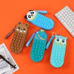 Cartoon silicone pen bag creative student stationery box rodent killer pioneer decompression bubble storage bag pencil bag