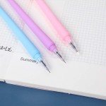 Creative flower shape meets light color change gel pen student exam writing silicone pen office signature fountain pen