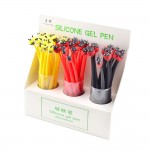 sunflower silicone gel pen creative leaf soft pen flower grass modeling signature pen