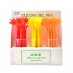 sunflower silicone gel pen creative leaf soft pen flower grass modeling signature pen