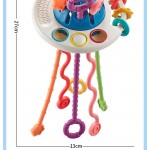 Baby puzzle fun finger twitch toy can be pressed and gnawed enlightenment early education octopus lara toy