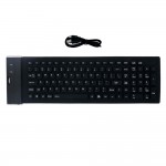 104-key silicone silent soft keyboard Multi-language version USB wired foldable waterproof keyboard