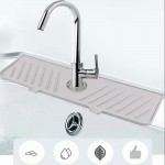 Upgrade silicone faucet draining mat bathroom faucet pad sink faucet splash proof drying mat