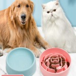 Dog Bowl Dog Bowl Cat Bowl Teddy Fadou Multifunctional Food Bowl Cat Dog Slow Food Bowl Pet Supplies