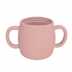 silicone learning cup with straw child anti-drop high temperature training cup baby silicone cup with lid