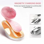 home use ipx7 waterproof sonic usb charger facial cleansing skin brush silicone ultrasonic face cleaner