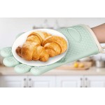 Silicone heat-insulating gloveshousehold finger cover thickened baking oven microwave oven glove