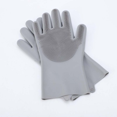 Gloves cleaning housework dishwashing gloves kitchen silicone antifreeze gloves