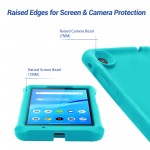 MingShore Case for Lenovo Tab M7 TB-7305F TB-7306F, Soft Heavy Duty Cover for Lenovo Tab M7 Gen 2 TB-7305F/X/I Tab M7 Gen 3 TB-7306F/X/I Kids Friendly Rugged Silicone Case (Turquoise)