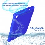 MingShore Universal For Lenovo Tab M8 HD,Smart Tab M8,Tab M8 FHD,Tab M8 3rd Gen 8.0 Inch Tablet Silicone Rubber Rear Bumper Kids Friendly Washable Durable Rugged Case Blue