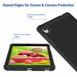 MingShore Universal For Lenovo Tab M8 HD,Smart Tab M8,Tab M8 FHD,Tab M8 3rd Gen 8.0 Inch Tablet Silicone Rubber Rear Bumper Kids Friendly Washable Durable Rugged Case Black